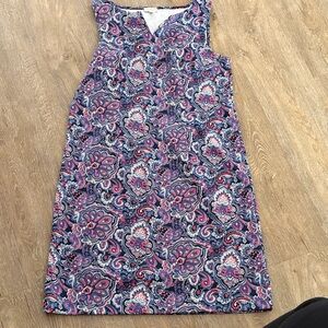 Talbots Multicolor Paisley Dress